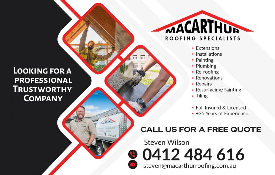 Macarthur Roofing Specialist- 0412 484 616

Roofing Campbelltown